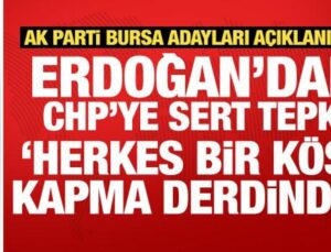Erdoğan’dan CHP’ye sert reaksiyon: Herkes bir köşe kapma derdinde!