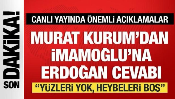 İBB Lider adayı Murat Kurum’dan kıymetli açıklamalar! İmamoğlu’na Erdoğan karşılığı