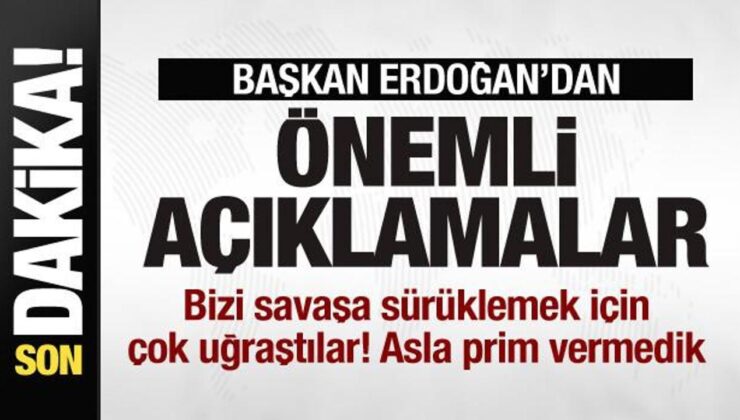 Lider Erdoğan: Bizi savaşa sürüklemek için çok uğraştılar! Asla prim vermedik