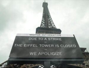 Eyfel Kulesi grev nedeniyle ziyarete kapatıldı