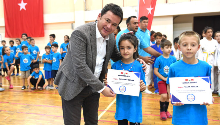 Genç judo ve taekwondocular sertifikalarını aldı