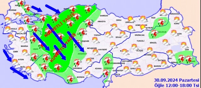 Bursa'da Hava Durumu: 30 Eylül ve Sonrası