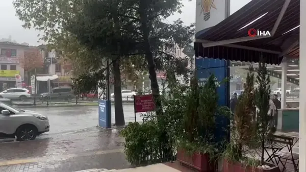 Bursa'da Sağanak Yağış Etkili Oldu