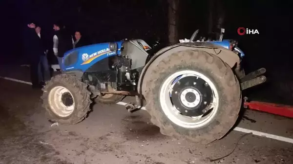 Bursa'da Polis Memuru Çiftin Bulunduğu Araç Kazası