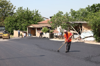 Bursa Nilüfer’de asfalt çalışması