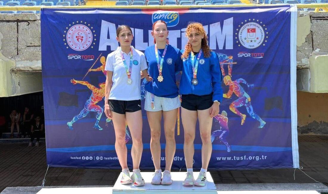 Bursa Uludağ Üniversitesi, atletizmde Türkiye zirvesinde yer alarak başarıyla temsil