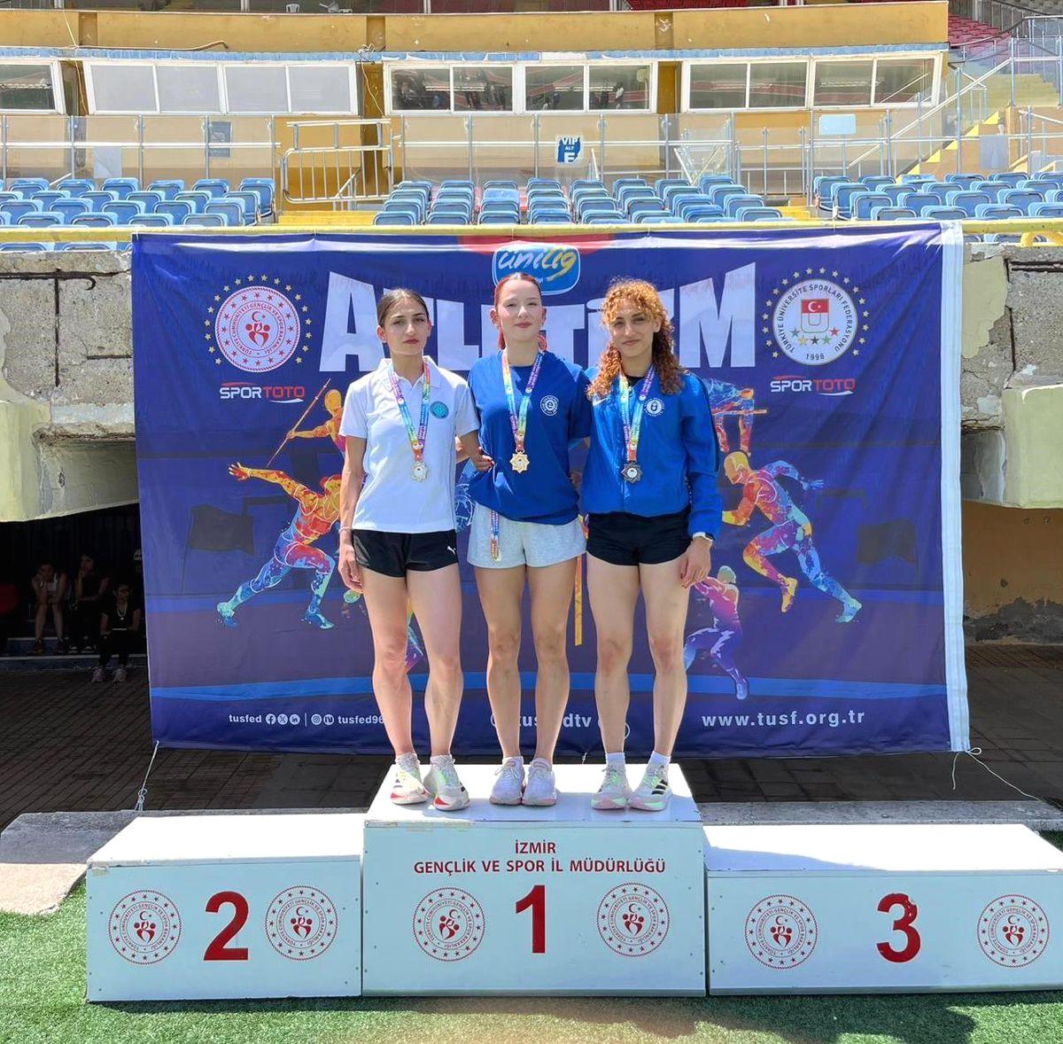 Bursa Uludağ Üniversitesi, atletizmde Türkiye zirvesinde yer alarak başarıyla temsil