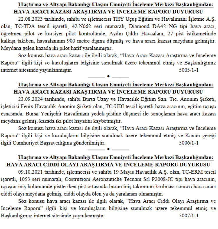 Bursa Yenişehir Havalimanı'nda Feci Kaza