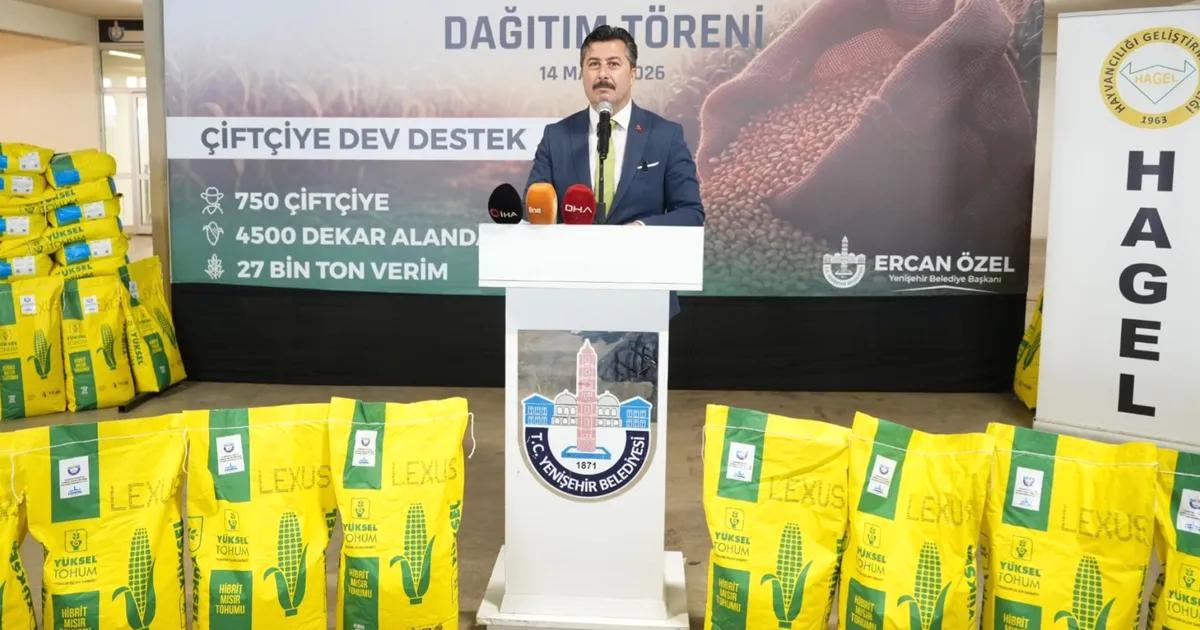 Bursa Yenişehir'de çiftçilere yüzde 100 hibeli destek fırsatı. Tarımda gelişim