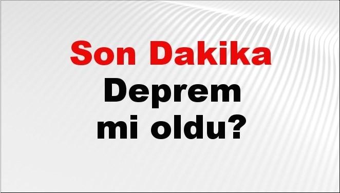 Bursa'da 15 Nisan 2026'da şiddetli deprem meydana geldi. Detaylar ve