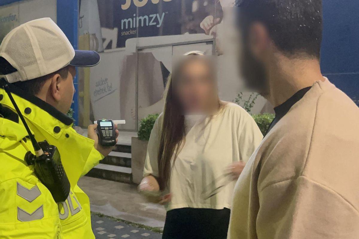 Bursa'da alkollü kadın sürücü gözaltına alındı. Güvenlik önlemleri kapsamında alınan