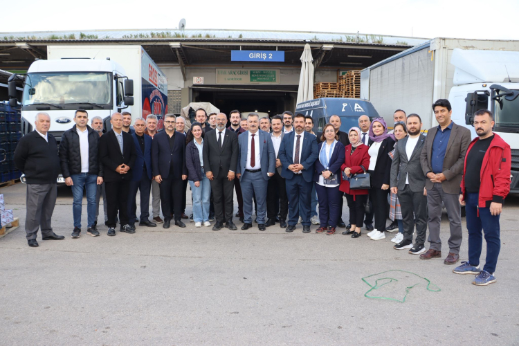 Bursa'da Hal Ziyareti ve Ekonomi Vurgusu