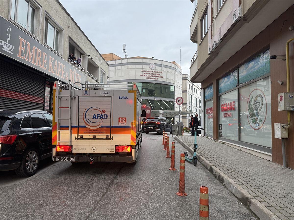 Bursa'da meydana gelen hastane yangını vatandaşları korkuttu, olayla ilgili detaylar
