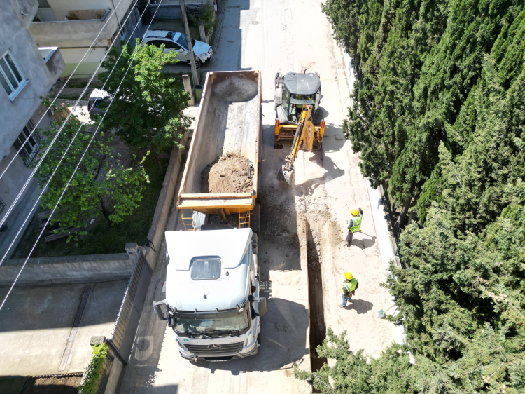 Bursa'da İçme ve Yağmur Suyu Hattı Çalışmaları