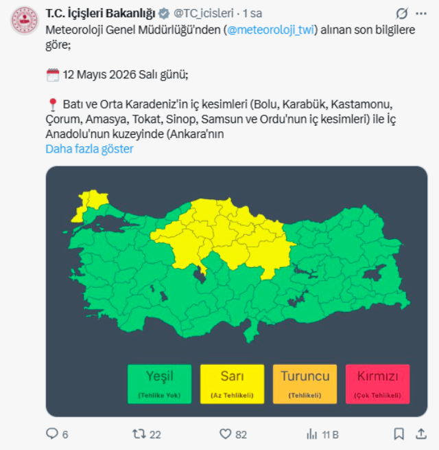 Bursa'da kuvvetli yağışlar uyarısı yapıldı
