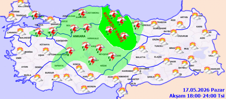 Bursa'da Sağanak ve Toz Bulutları Yağdı