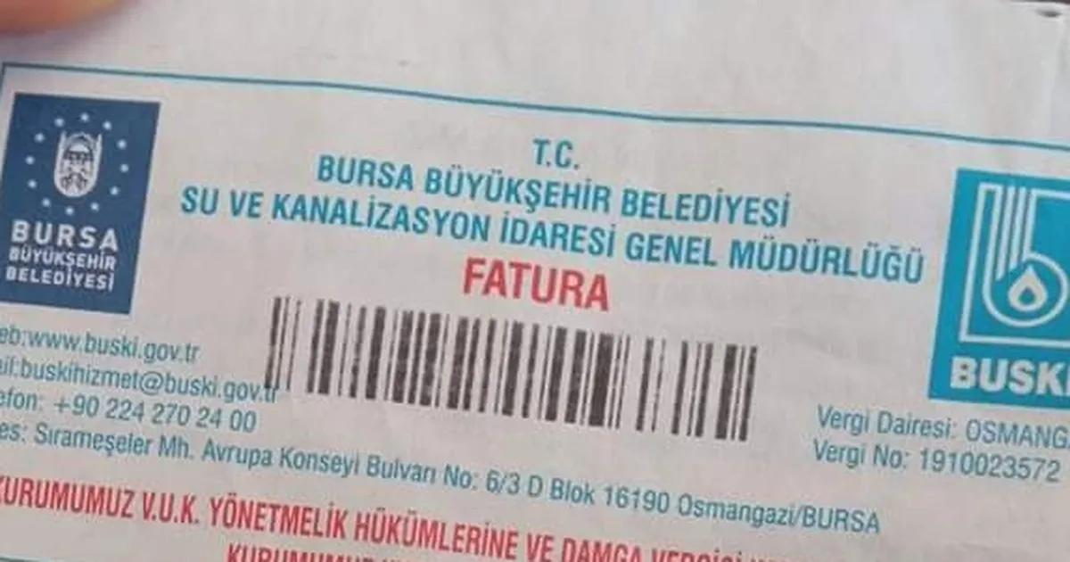 Bursa'da su tarifeleri ve atık bedelleri güncellemeleri hakkında resmi bilgiler,