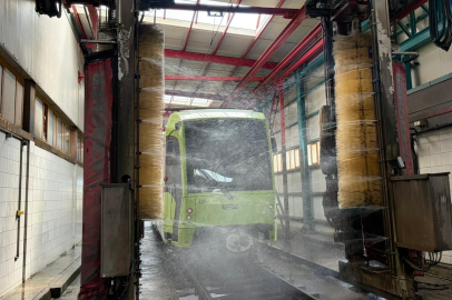 Bursa'da Toplu Ulaşım Temizliği ve Dezenfeksiyonu