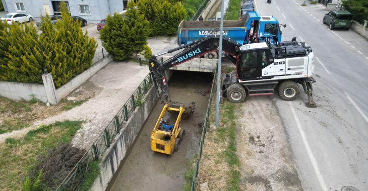 Bursa Büyükşehir Belediyesi BUSKİ Genel Müdürlüğü, kent genelinde sürdürdüğü dere