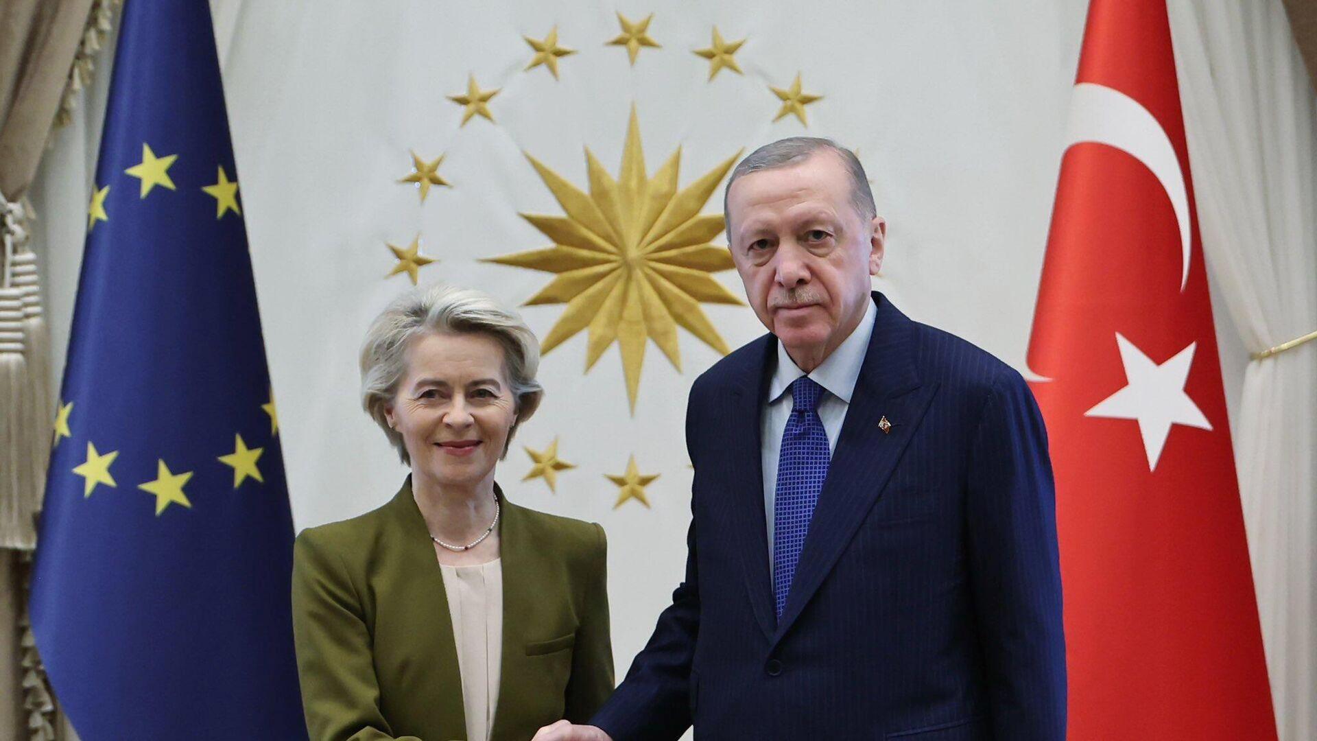 Erdoğan ve von der Leyen, bölgesel ve Avrupa Birliği ilişkilerini