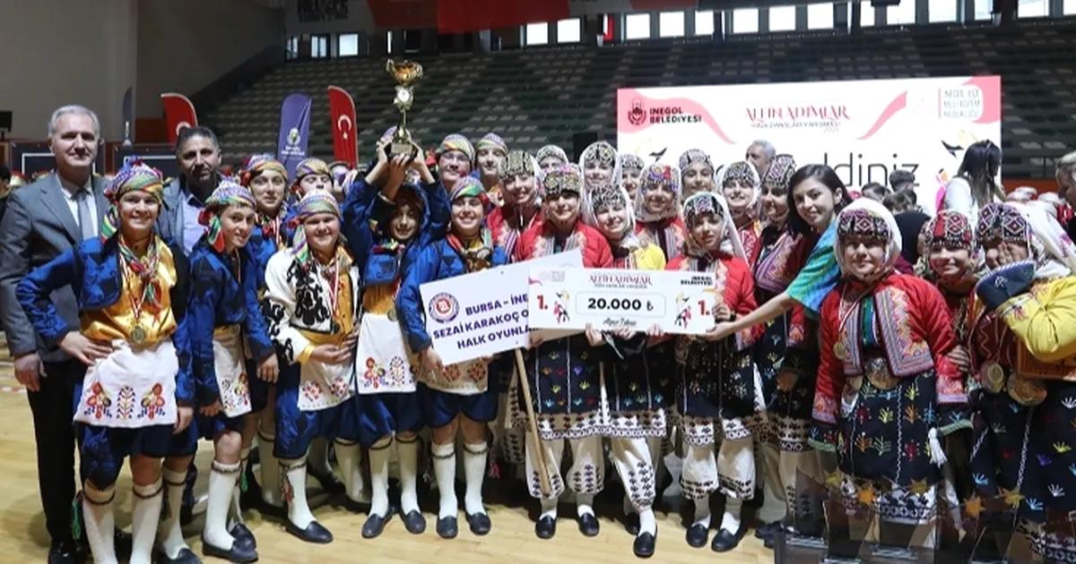 İnegöl'de gerçekleşen Halk Dansları Yarışması ile kültürel coşku ve gelenekler