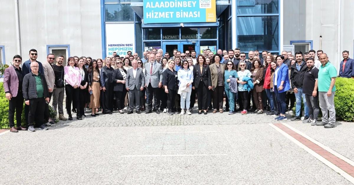 Nilüfer Belediyesi, geleneksel bayramlaşma töreni düzenleyerek, vatandaşlarla bir araya geldi