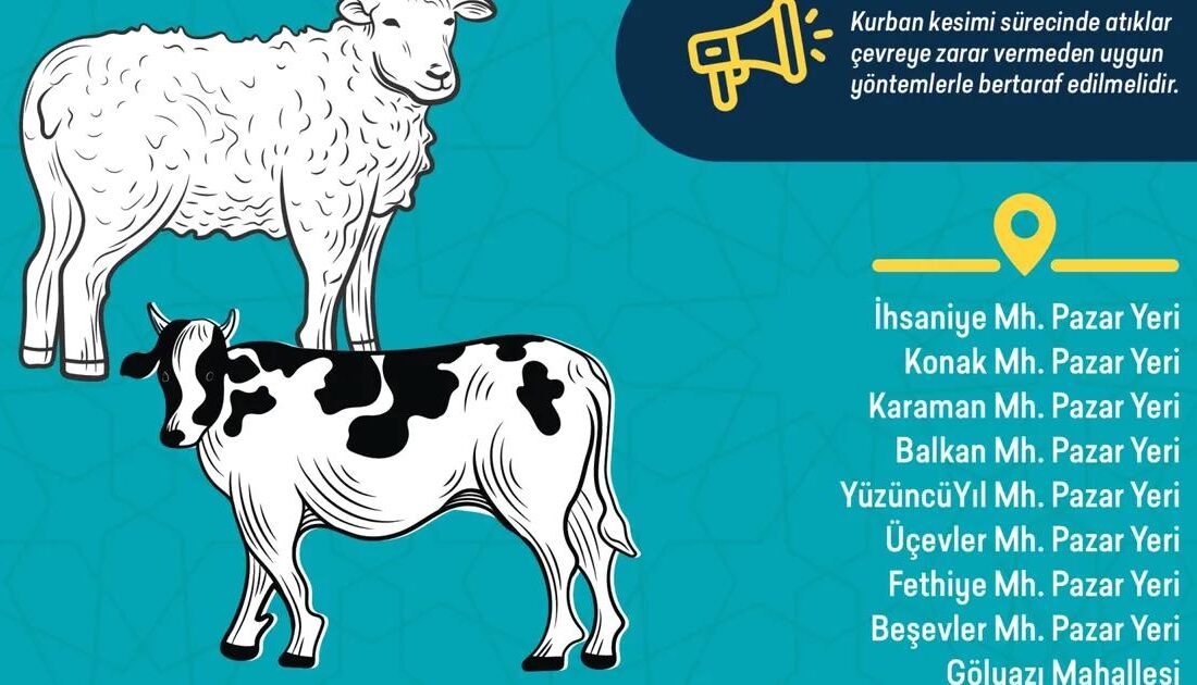 Nilüfer'de Kurban Kesim hazırlıkları tamamlandı. Güvenle ve düzenli şekilde kurban