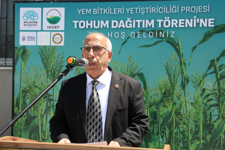 Nilüfer'de Sorgum ve Sudan Otu Tohumu Dağıtımı