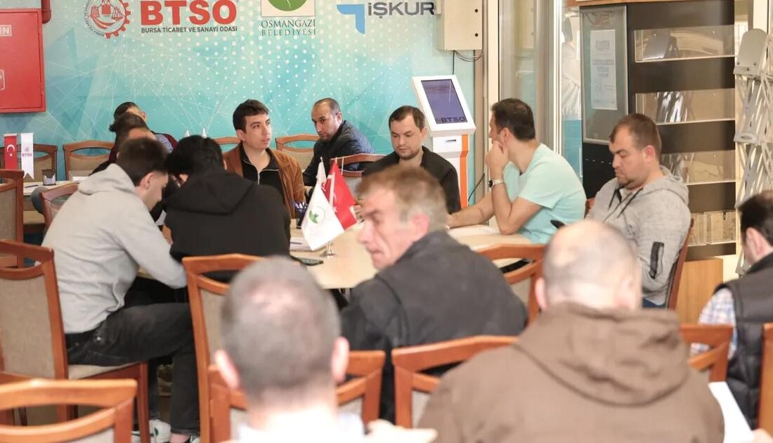 Osmangazi Belediyesi ve BTSO'nun işbirliğiyle düzenlenen haftalık istihdam buluşmalarıyla iş