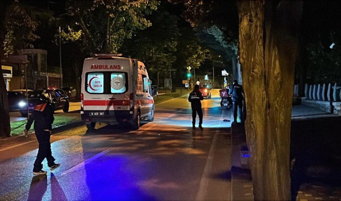 Osmangazi'de meydana gelen motosiklet kazasında maalesef bir kişi hayatını kaybetti.