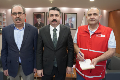 Yıldırım'da Türk Kızılay destekleri