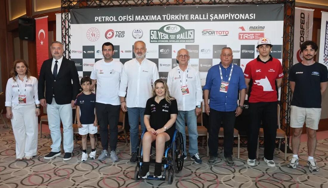 Bursa'da 50. Yeşil Bursa Rallisi, otomobil tutkunlarını heyecanlandıran geleneksel organizasyon,