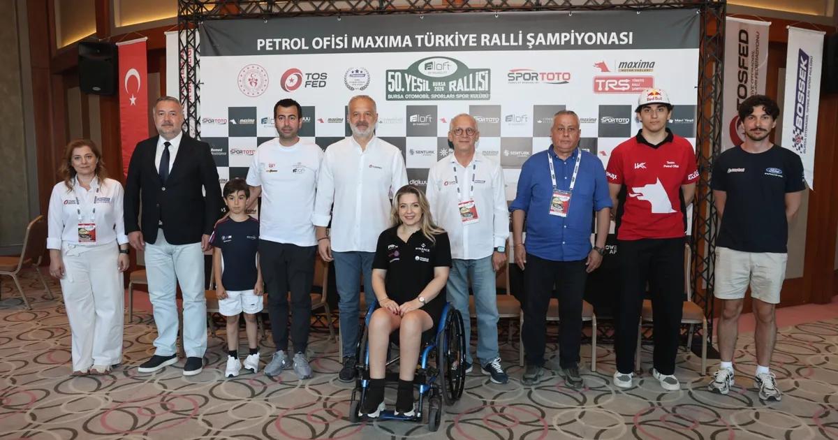 Bursa'da 50. Yeşil Bursa Rallisi, otomobil tutkunlarını heyecanlandıran geleneksel organizasyon,