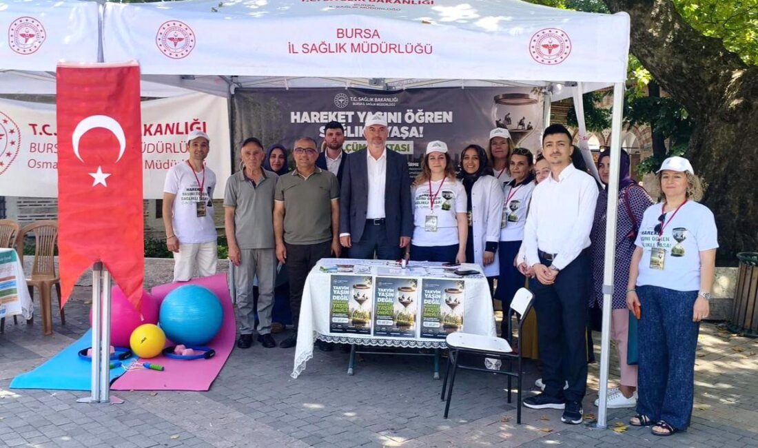Bursa'da hareket yaşı ölçüm kampanyasıyla sağlıklı yaşamı destekleyin, hareket etmenin
