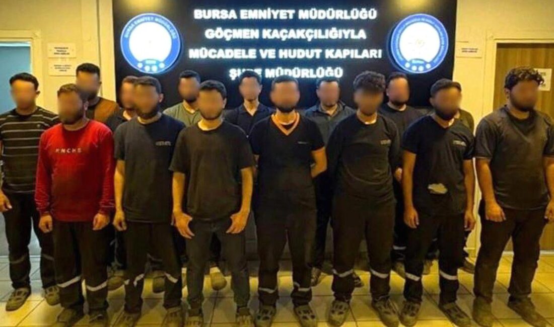 Bursa'da gerçekleştirilen kaçak göçmen operasyonu hakkında detaylı bilgi. Güvenlik güçlerinin