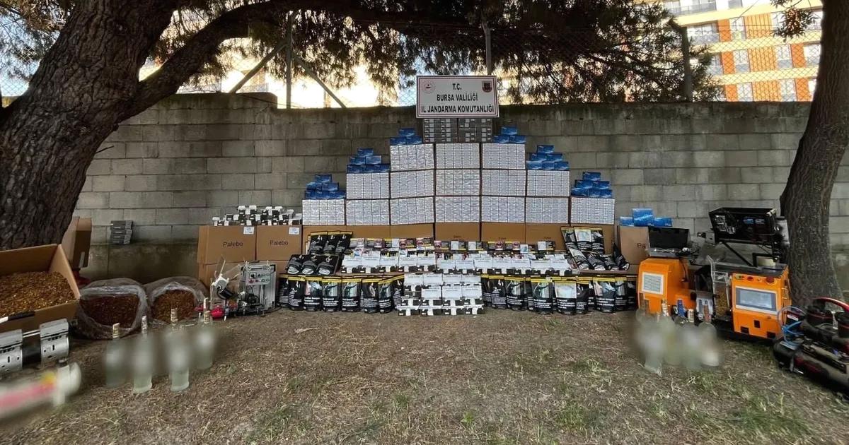 Bursa'da gerçekleştirilen kaçakçılık operasyonu detayları ve yapılan çalışmalar hakkında bilgi.
