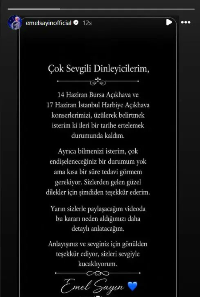 Bursa’da Konser Erteleme Nedeni Sağlık