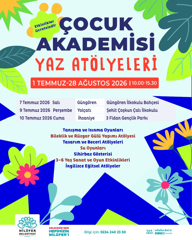 Bursa'da Yaz Dönemi Sosyal Etkinlikleri