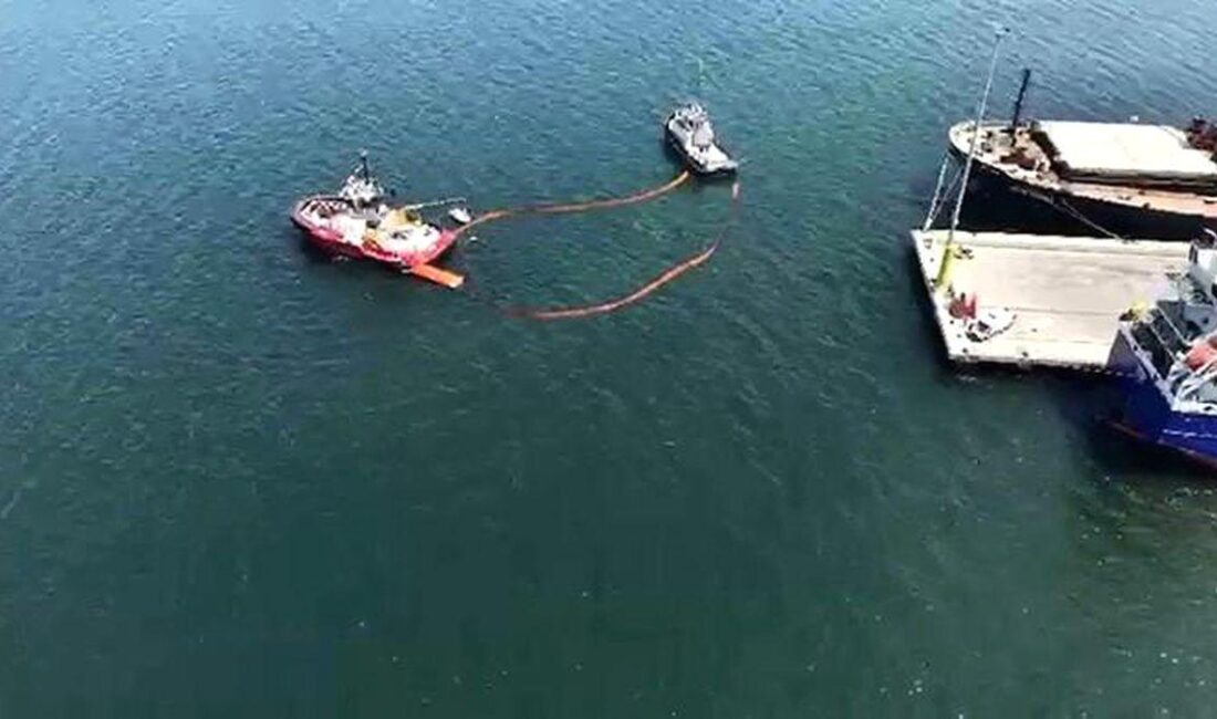 Gemlik'te petrol kirliliğine karşı acil müdahale tatbikatı gerçekleştirildi. Çevre güvenliği
