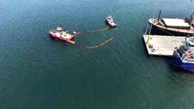 Gemlik'te petrol kirliliğine karşı acil müdahale tatbikatı gerçekleştirildi. Çevre güvenliği