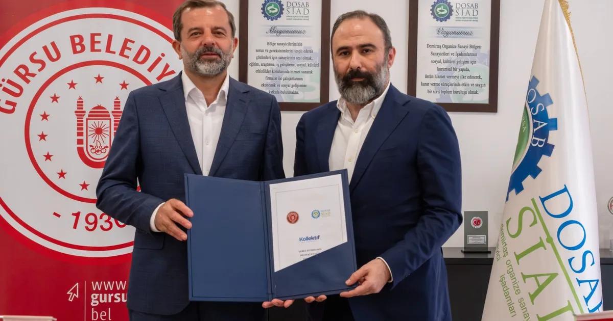 Gürsu'da imzalanan işbirliği protokolüyle bölgesel kalkınma ve ortak projeler hedeflenmektedir.
