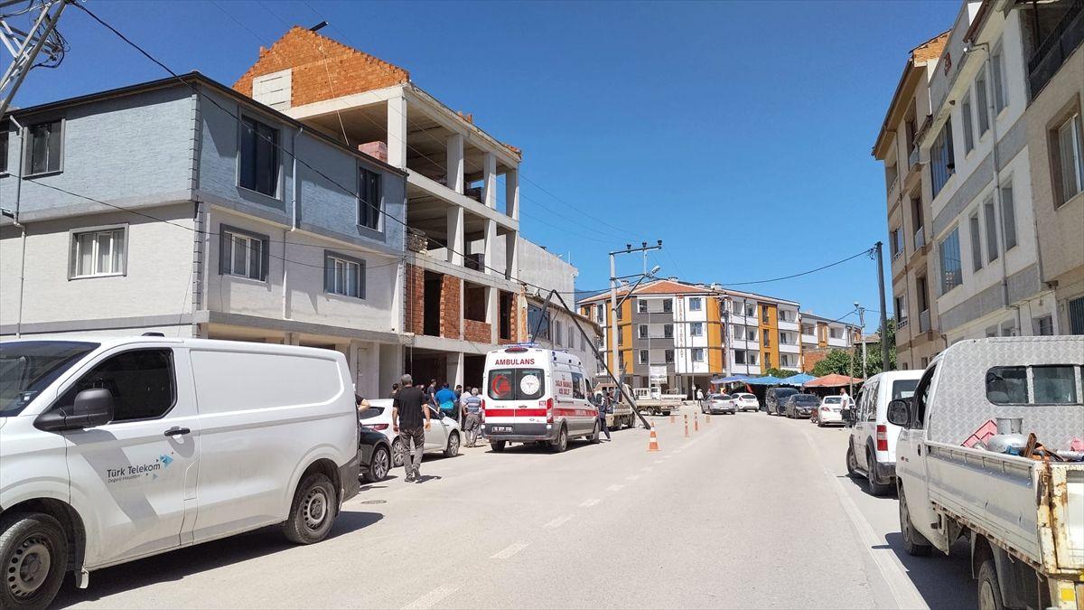İnegöl'de elektrik çarpması sonucu yaşanan üzücü olayda bir işçi hayatını