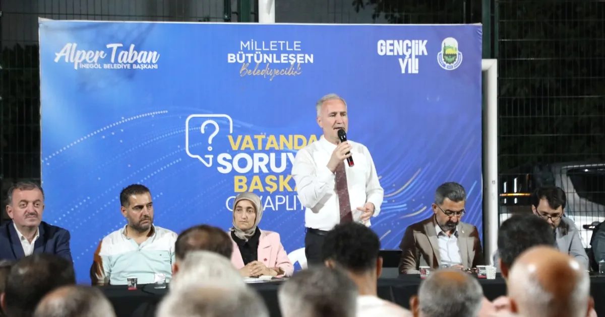 İnegöl'de mahalle buluşmaları devam ediyor. Yerel halkın talepleri ve projelerle