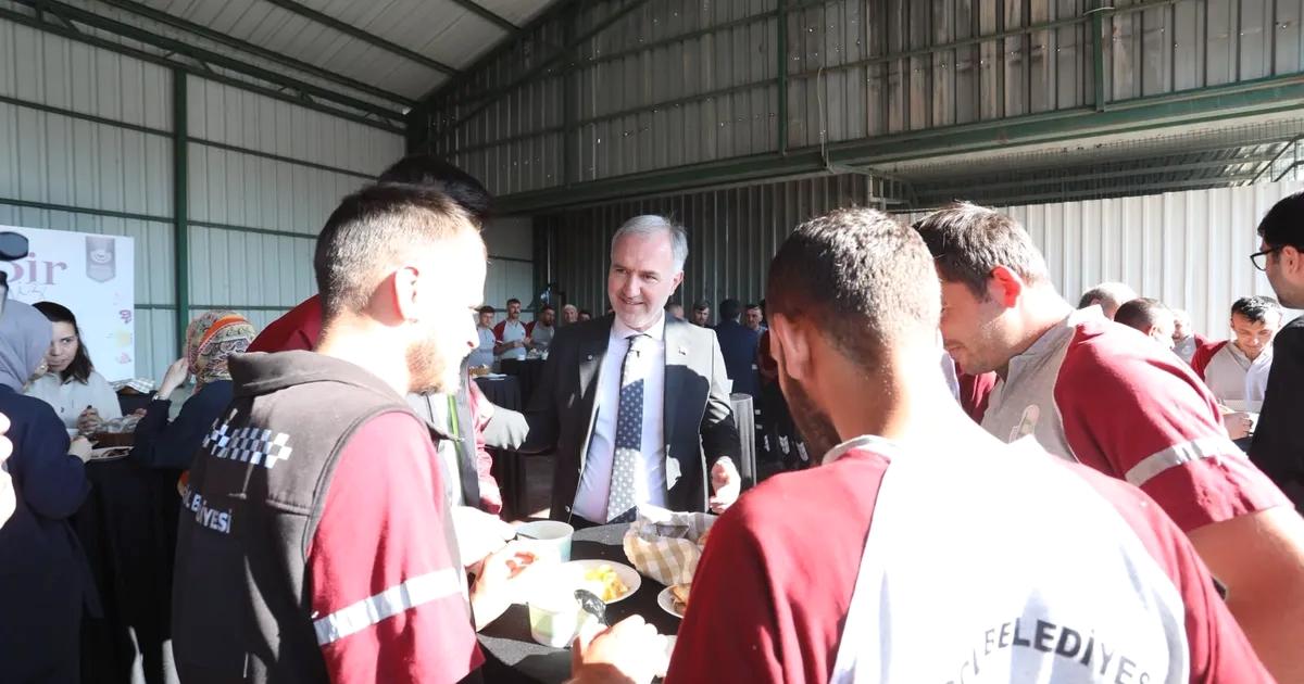 İnegöl'de personellere yönelik bayramlaşma etkinliği, samimi ortamda birlik ve beraberliği
