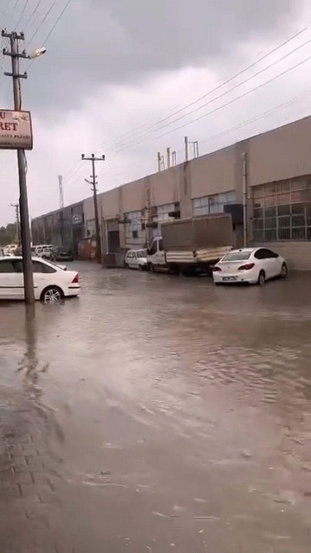 İnegöl'de şiddetli sağanak ve dolu nedeniyle meydana gelen olumsuzluklar ve