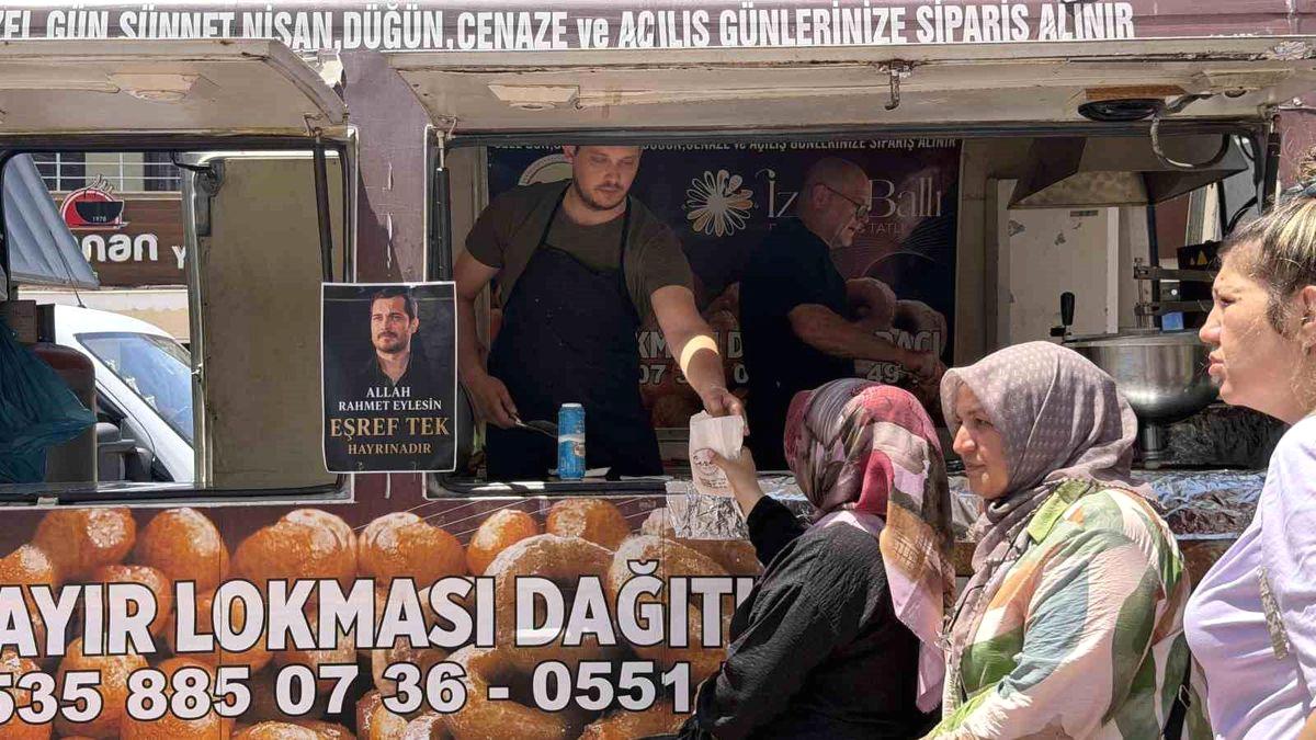 İznik'te Eşref Karakteri anısına düzenlenen lokma dağıtım etkinliğiyle geleneksel kültürümüz
