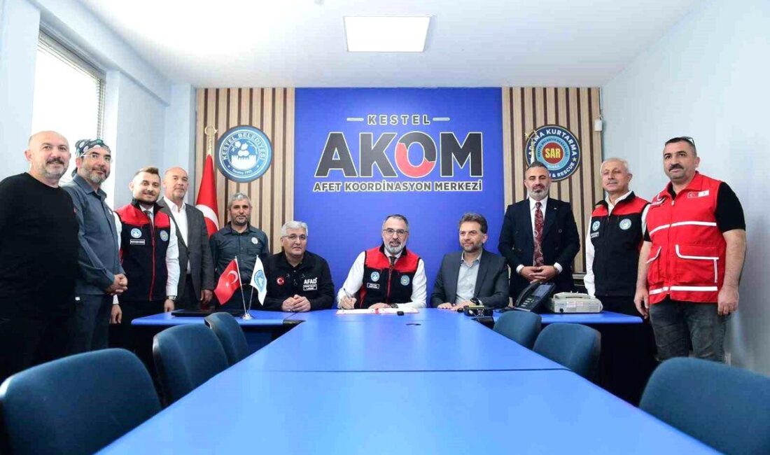 Kestel Belediyesi ile afet hazırlıkları konusunda iş birliği yaparak, toplumun