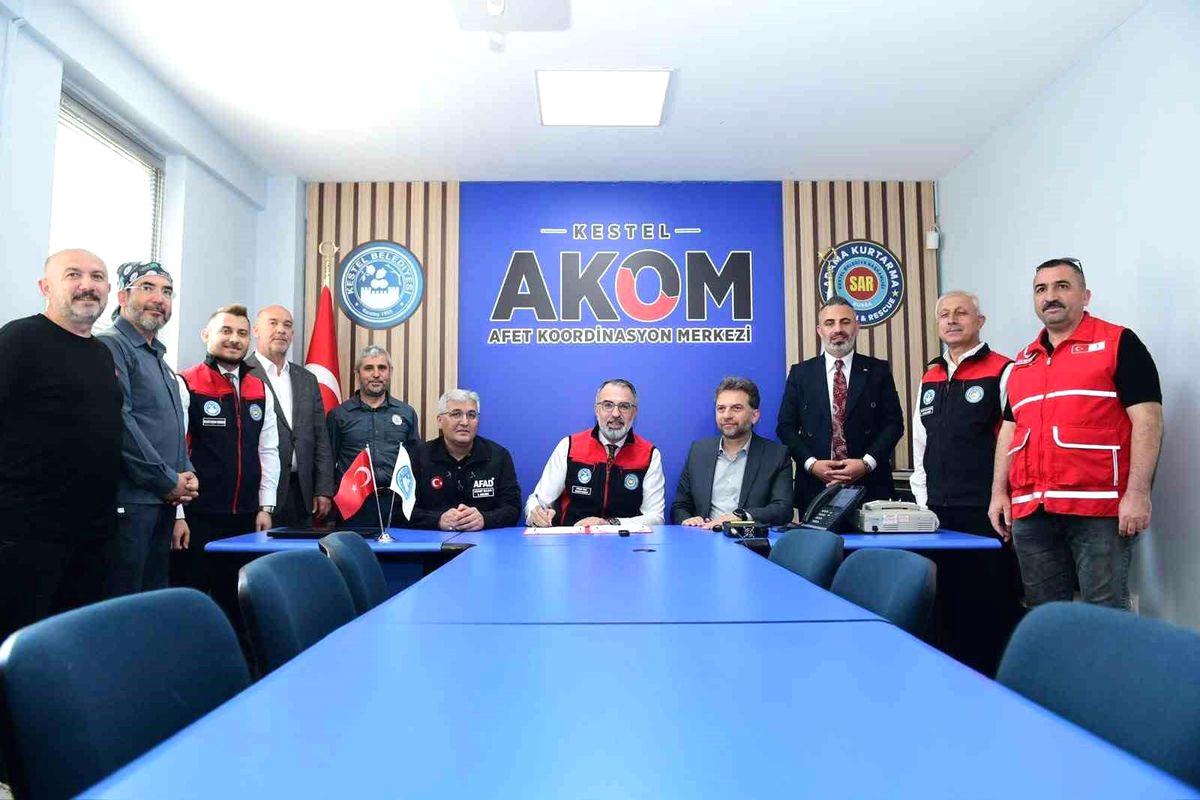 Kestel Belediyesi ile afet hazırlıkları konusunda iş birliği yaparak, toplumun