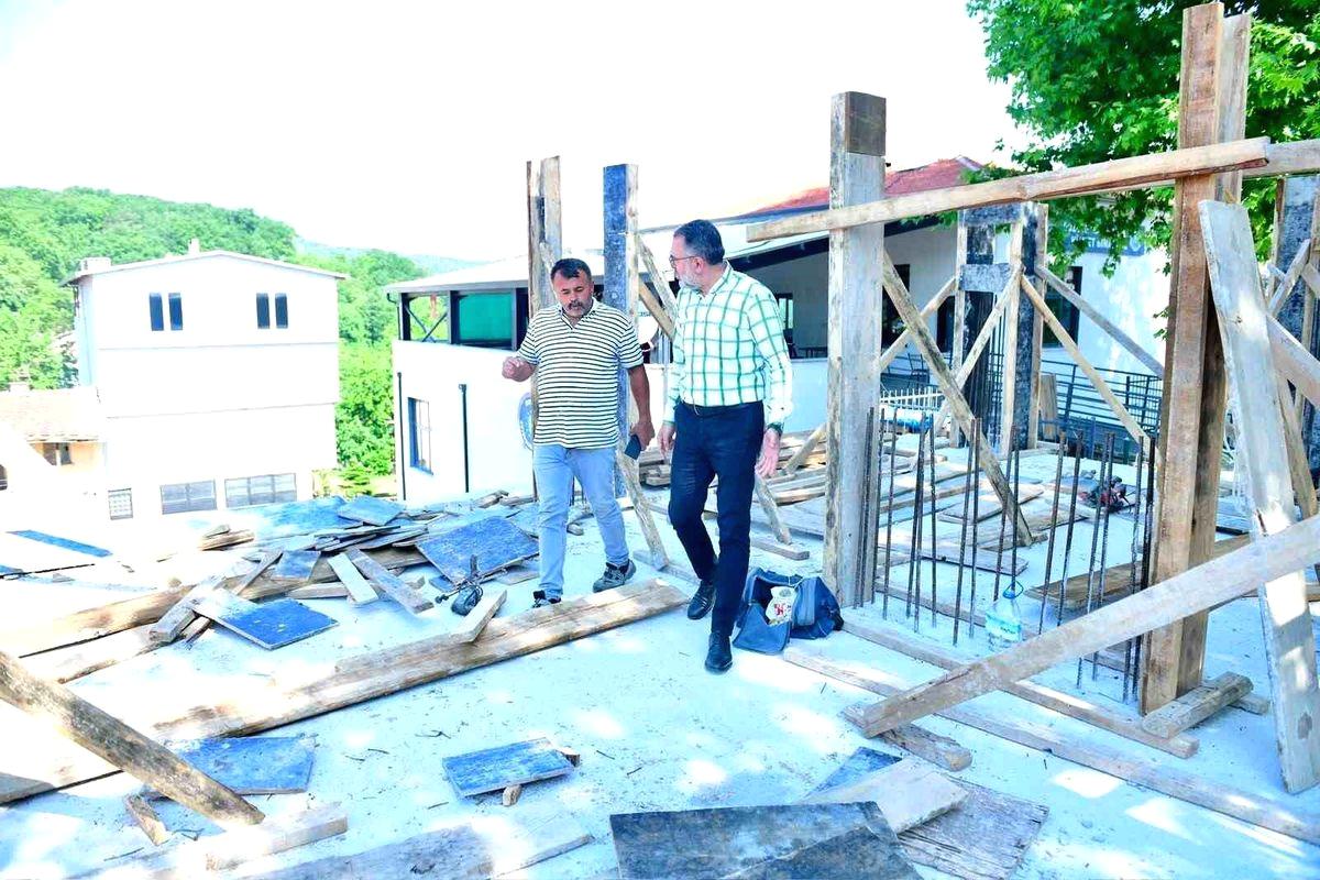 Kestel'de çok amaçlı salon çalışmalarımız hızla devam ederek, toplumsal etkinliklere