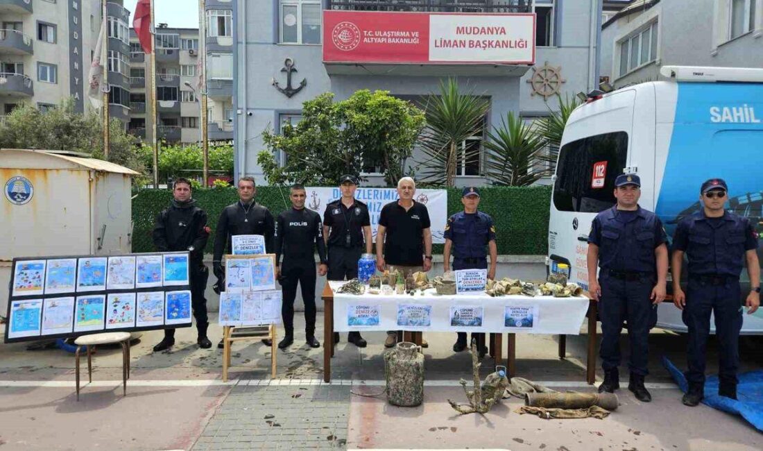 Mudanya'da Çevre Haftası kapsamında düzenlenen temizlik etkinliği ile çevre bilincini